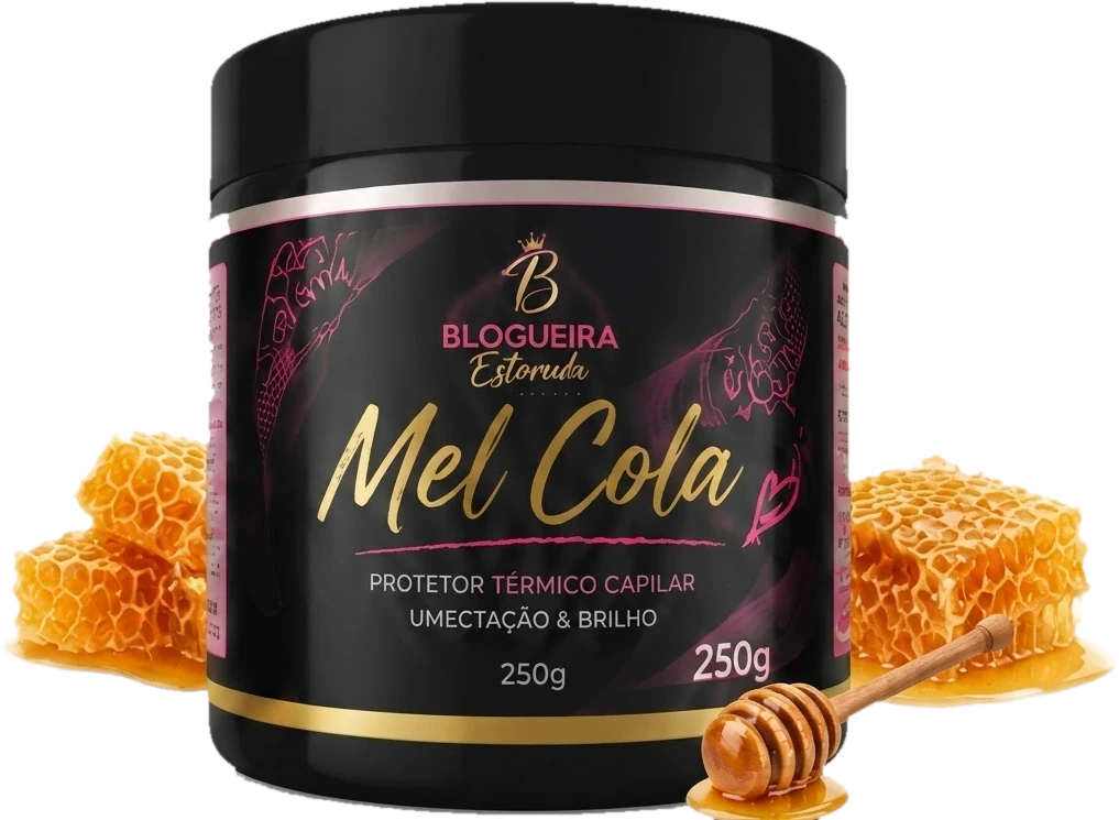 Pote de Mel Cola 250 g entre favos de mel